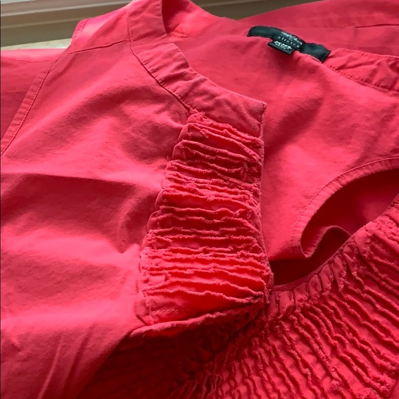 Coral sleeveless top with ruched detail - Picture 6 of 6